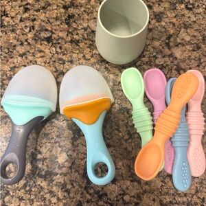 Vibrant Baby Feeding Utensil Set